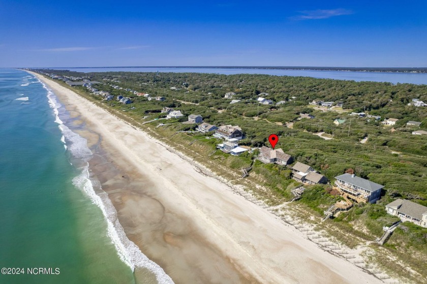 This classic, oceanfront four-bedroom home with an elevator is - Beach Home for sale in Pine Knoll Shores, North Carolina on Beachhouse.com