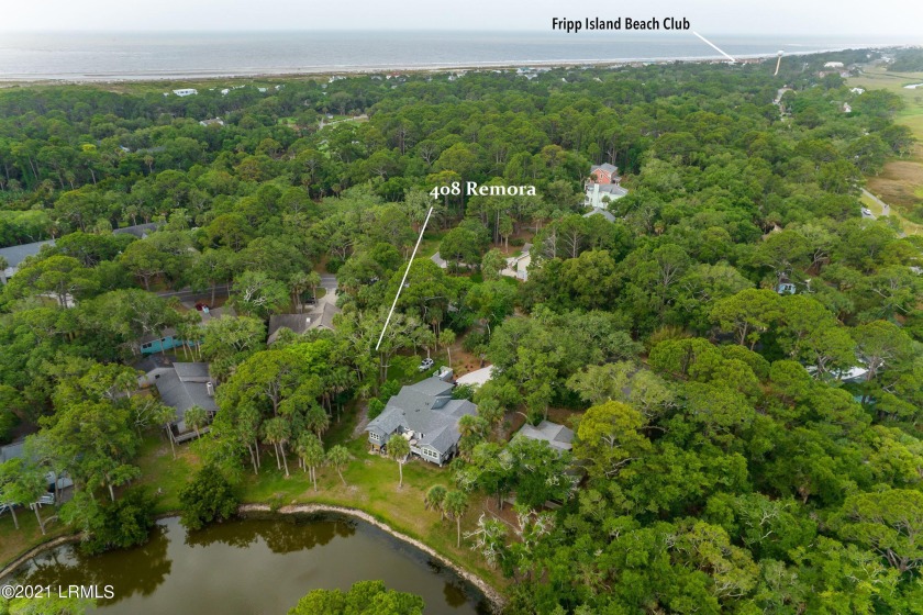 Lovely palm tree lined full size lake home site on desirable - Beach Lot for sale in Fripp Island, South Carolina on Beachhouse.com