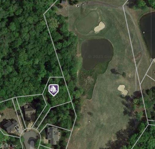 Nice, level, private lot on the golf course at the end of the - Beach Lot for sale in Williamsburg, Virginia on Beachhouse.com