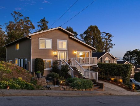 Brilliant home with stunning ocean & sunset views nestled in the - Beach Home for sale in EL Granada, California on Beachhouse.com