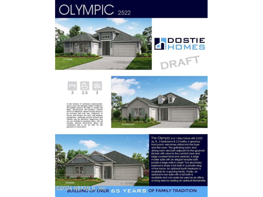 This Olympic is a 1 story home with 2522 SqFt. 3 bedrooms & 2.5 - Beach Home for sale in Ponte Vedra, Florida on Beachhouse.com