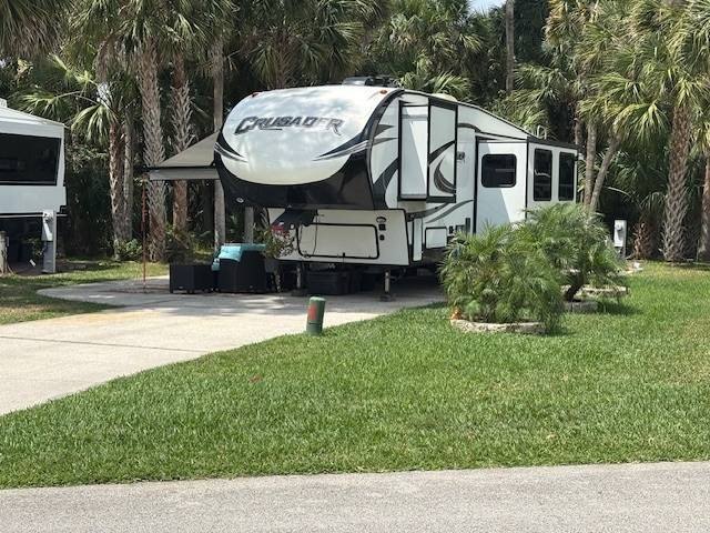 Nicely shaded Oak Cove Road RV property, including a storage - Beach Lot for sale in Titusville, Florida on Beachhouse.com