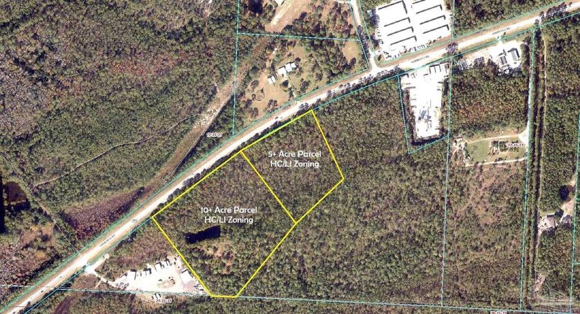 This 15+- acre property with 1,120' of frontage on Sorrento Road - Beach Acreage for sale in Pensacola, Florida on Beachhouse.com