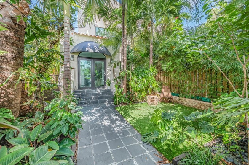 Welcome to your dream Oasis! This stunning Mediterranean - Beach Townhome/Townhouse for sale in Miami Beach, Florida on Beachhouse.com