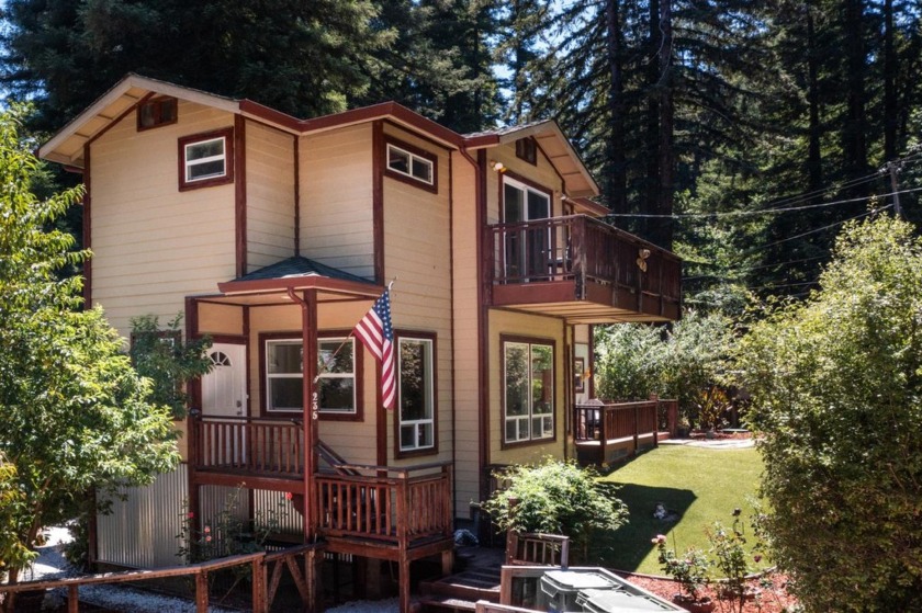 This eight year old home is right on the river, has beautiful - Beach Home for sale in Boulder Creek, California on Beachhouse.com