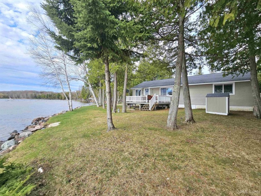 Stunning Waterfront Ranch on Indian Lake - 3 Bed, 2 Bath on 2+ - Beach Home for sale in Manistique, Michigan on Beachhouse.com