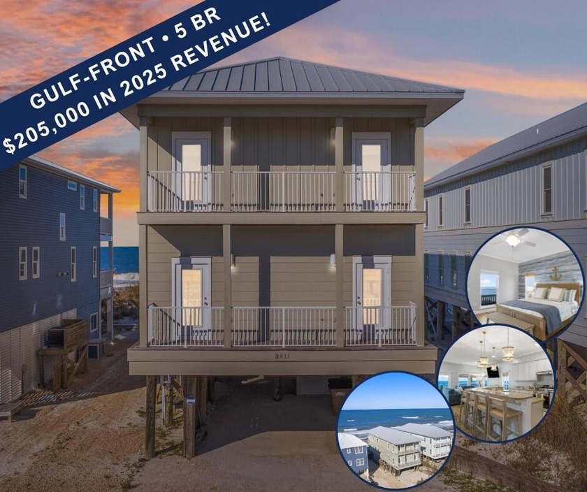 HIGHLIGHTS: - Beachfront beauty - Gorgeous Gulf views - 3 levels - Beach Home for sale in Port St Joe, Florida on Beachhouse.com