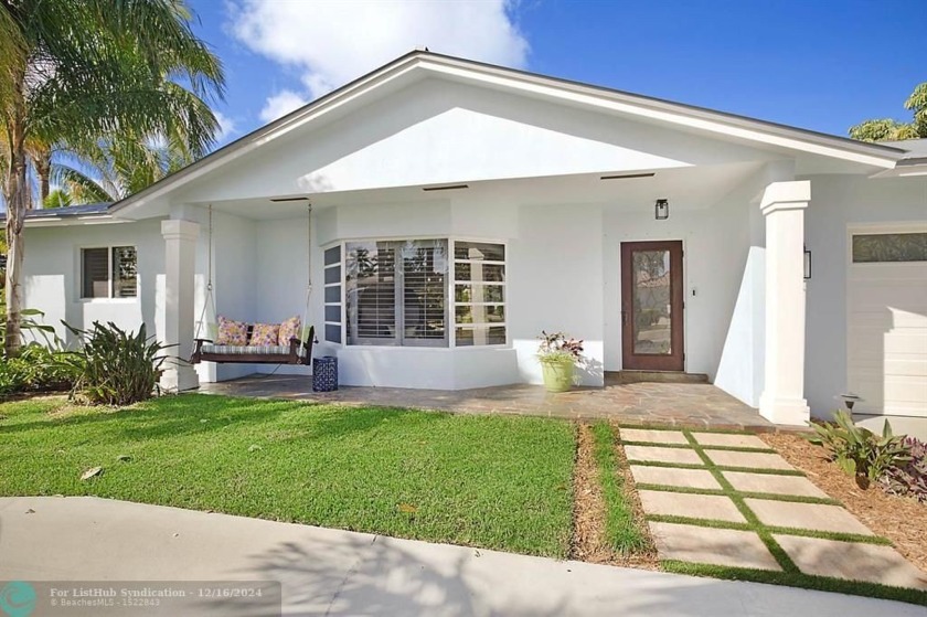 This is a tastefully renovated coastal style home across from - Beach Home for sale in Lighthouse Point, Florida on Beachhouse.com