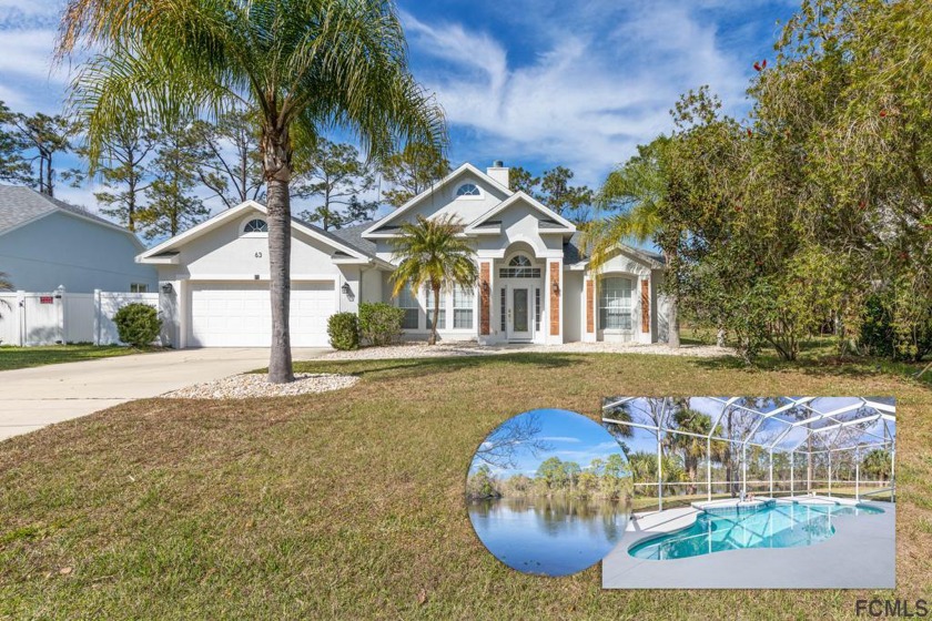 PRIDE OF OWNERSHIP IN THIS PRISTINE POOL HOME ON PRESIDENTIAL - Beach Home for sale in Palm Coast, Florida on Beachhouse.com