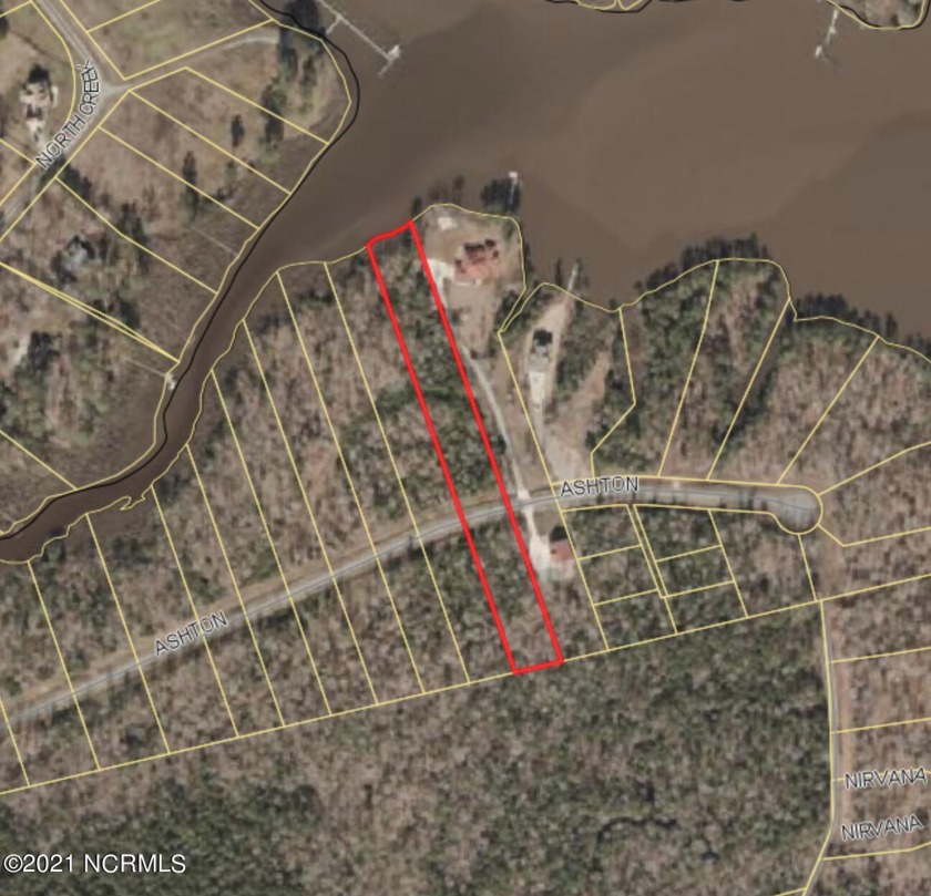 WATERFRONT LOT IN ASHTON LANDING - 2.23 AC wooded lot located on - Beach Acreage for sale in Bath, North Carolina on Beachhouse.com