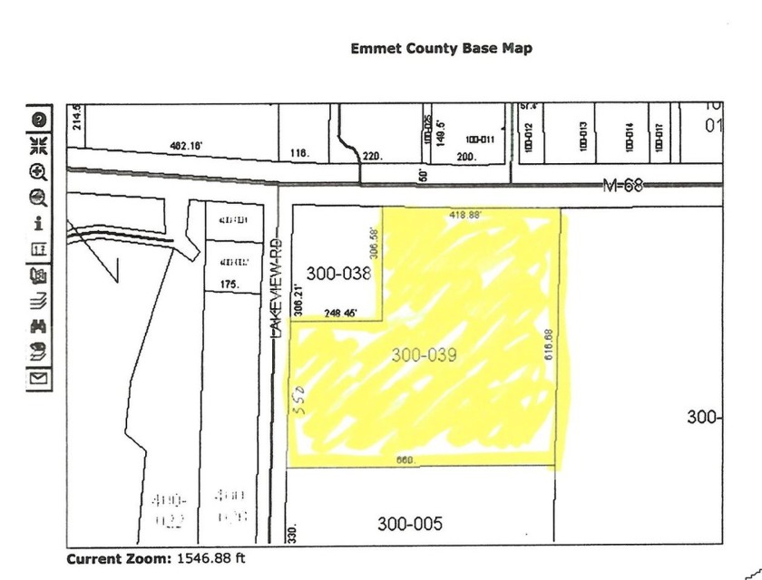 Zoning is RB1, RB2, FF1 business or residential. Access from 2 - Beach Lot for sale in Alanson, Michigan on Beachhouse.com