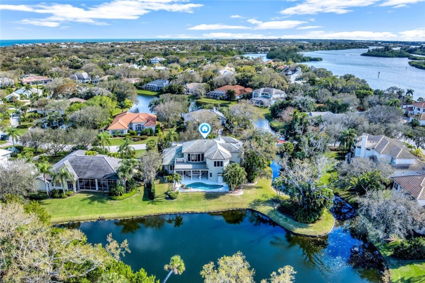 Over 200 ft of lake frontage including a small peninsula makes - Beach Home for sale in Indian River Shores, Florida on Beachhouse.com