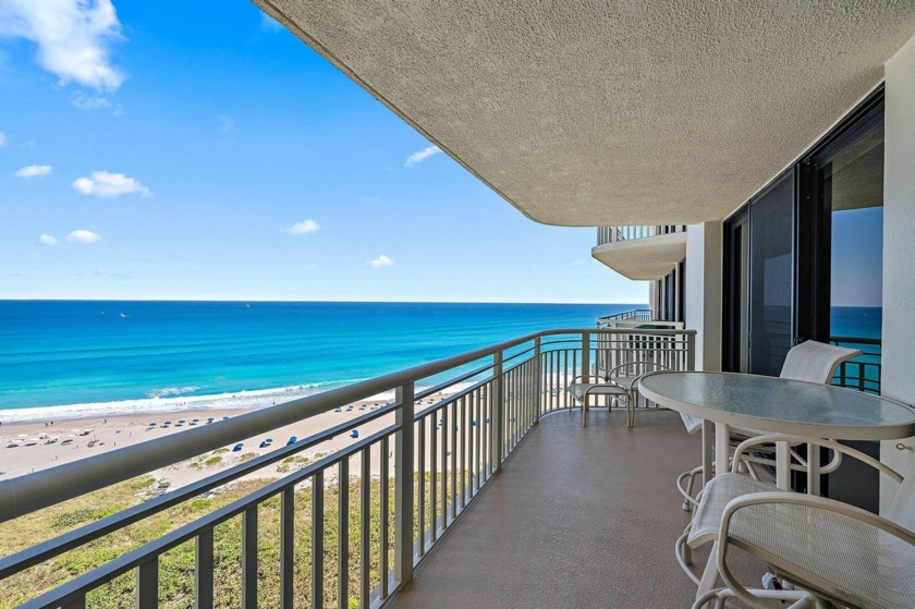 Direct oceanfront views with wide balcony featuring impact glass - Beach Condo for sale in Singer Island, Florida on Beachhouse.com