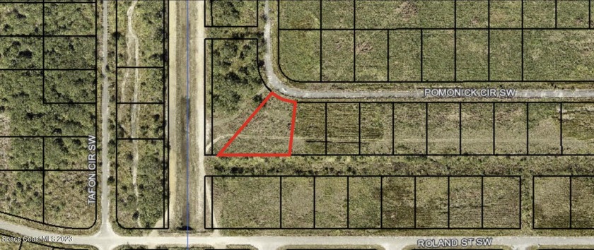 Over sized (.36 of an acre) residential pie shape lot located in - Beach Lot for sale in Palm Bay, Florida on Beachhouse.com