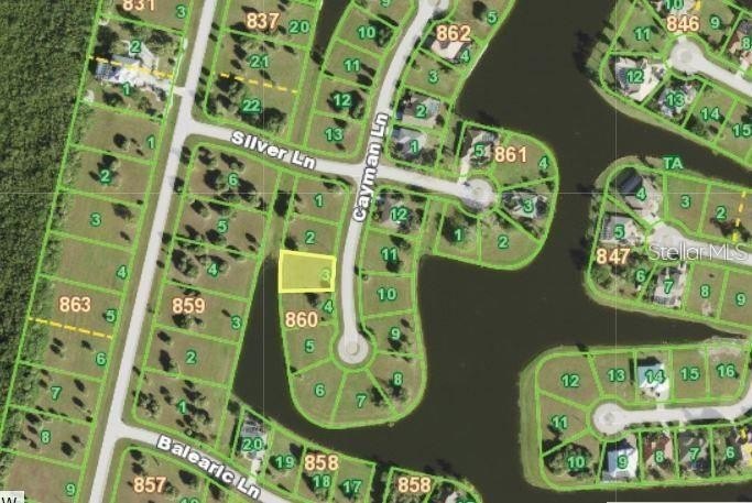 Waterfront homesite in Burst Store Lakes sits at the tip of one - Beach Lot for sale in Punta Gorda, Florida on Beachhouse.com