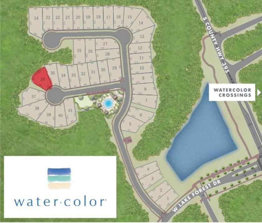 This Lot is located in the new exclusive area of Phase 5 - Beach Lot for sale in Santa Rosa Beach, Florida on Beachhouse.com