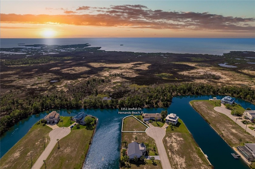 AMAZING SUNSET & GULF VIEWS when you Build on this Lot with 166 - Beach Lot for sale in Hernando Beach, Florida on Beachhouse.com