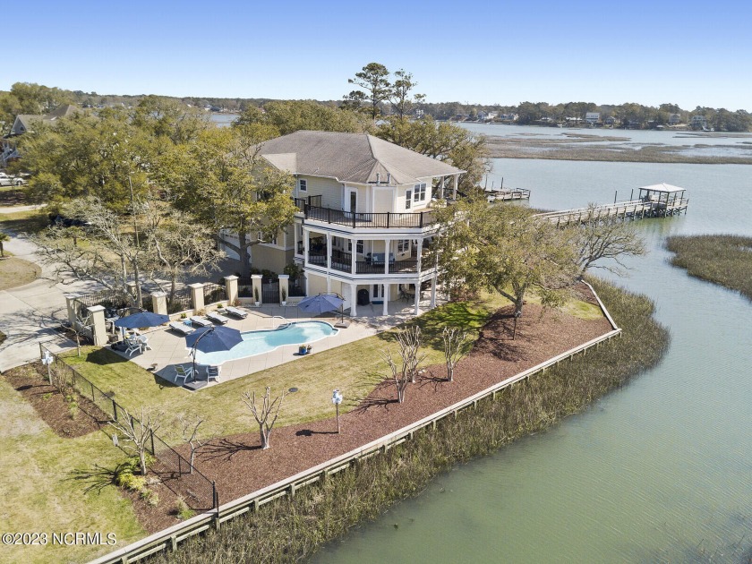 This spectacular custom-built home is located directly on the - Beach Home for sale in Shallotte, North Carolina on Beachhouse.com