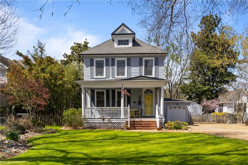 As you stand on the huge porch, you can imagine a time before - Beach Home for sale in Hampton, Virginia on Beachhouse.com