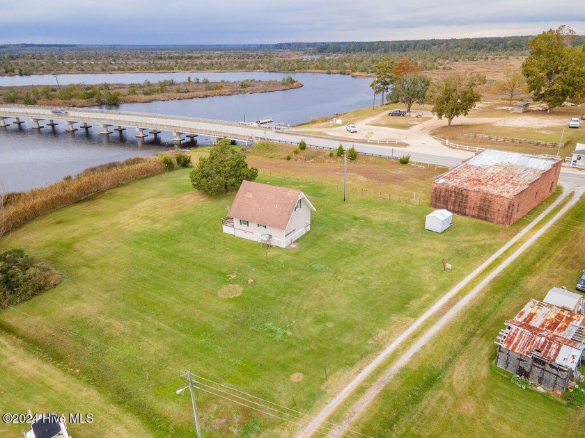 Waterfront with a boat ramp on the White Oak River next to the - Beach Home for sale in Stella, North Carolina on Beachhouse.com