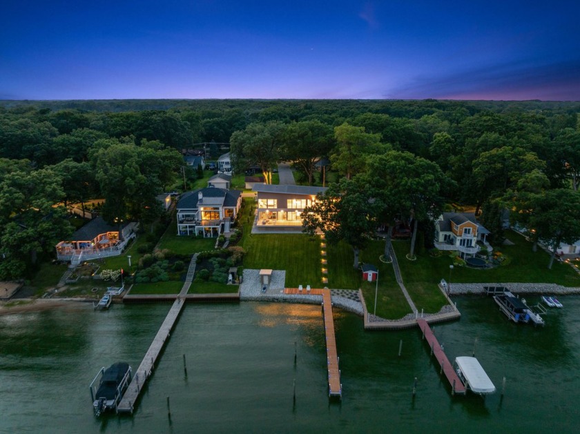 Welcome to Interlok House, a modern lakefront home perched on a - Beach Home for sale in Holland, Michigan on Beachhouse.com