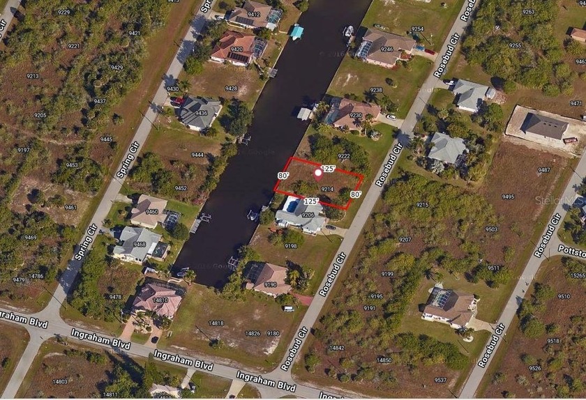 WATERFRONT SEAWALL-CONCRETE Beautiful Gulf-access waterfront lot - Beach Lot for sale in Port Charlotte, Florida on Beachhouse.com