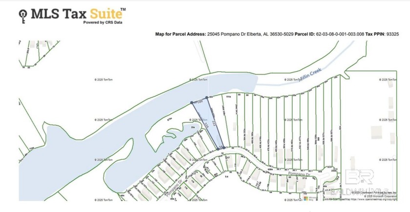 Waterfront lot on Miflin Creek! 100ft of deep water frontage - Beach Lot for sale in Elberta, Alabama on Beachhouse.com