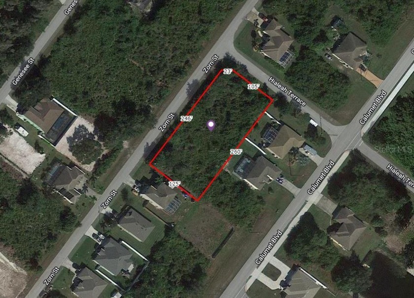 ALMOST 3/4 ACRE.  32365 SQ FT SPECTACULAR TRIPLE CORNER BUILDING - Beach Lot for sale in Port Charlotte, Florida on Beachhouse.com