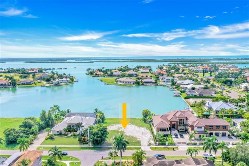 Breathtaking southern wide and long water views of Frederick Bay - Beach Lot for sale in Marco Island, Florida on Beachhouse.com