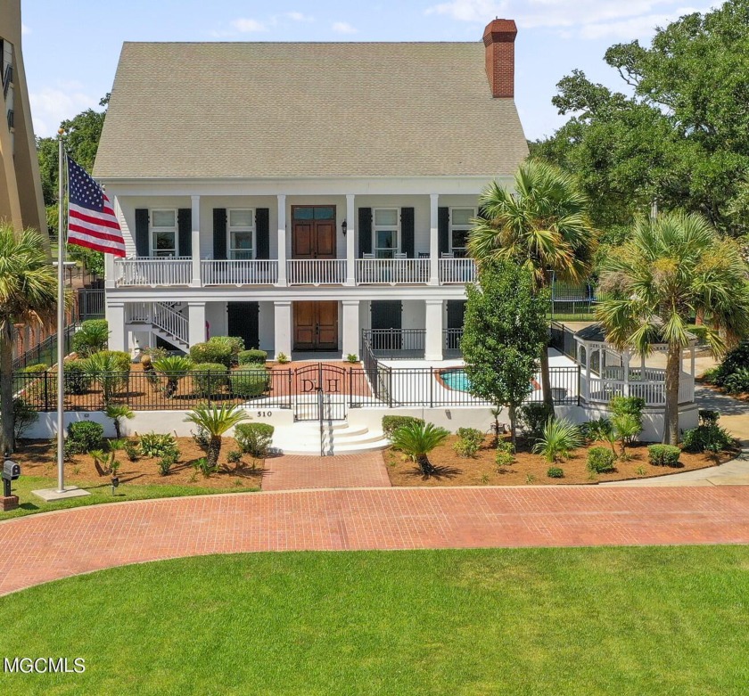 This exquisite custom Beachfront home w/ beautiful, unobstructed - Beach Home for sale in Biloxi, Mississippi on Beachhouse.com