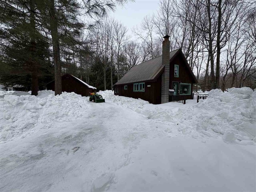 Escape to this charming chalet-style retreat on a generous 0 - Beach Home for sale in Carp Lake, Michigan on Beachhouse.com