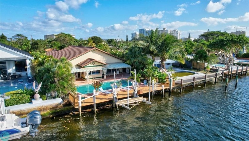 DIRECT INTER-COASTAL WITH 60 FT OF PRIME OCEAN ACCESS & STUNNING - Beach Home for sale in Pompano Beach, Florida on Beachhouse.com