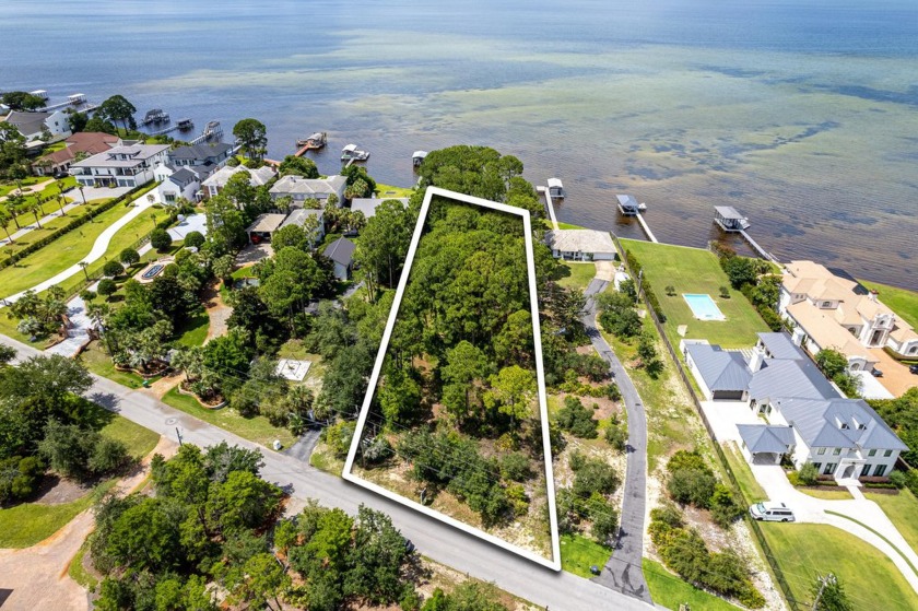 Very rare, deep, wooded lot with 100' of bay frontage on quiet - Beach Lot for sale in Miramar Beach, Florida on Beachhouse.com
