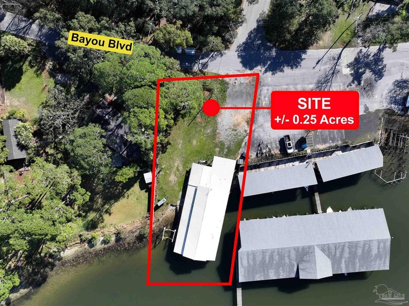 Located along Bayou Boulevard, this +/- 0.25-acre site offers an - Beach Lot for sale in Pensacola, Florida on Beachhouse.com