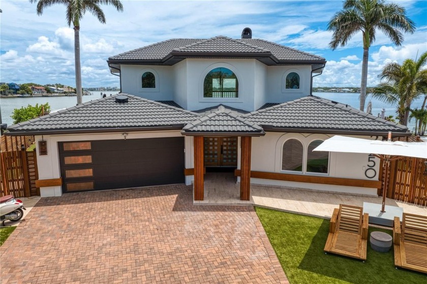 So the home is situated at the end of a cul-de-sac on a 120' - Beach Home for sale in Belleair Beach, Florida on Beachhouse.com