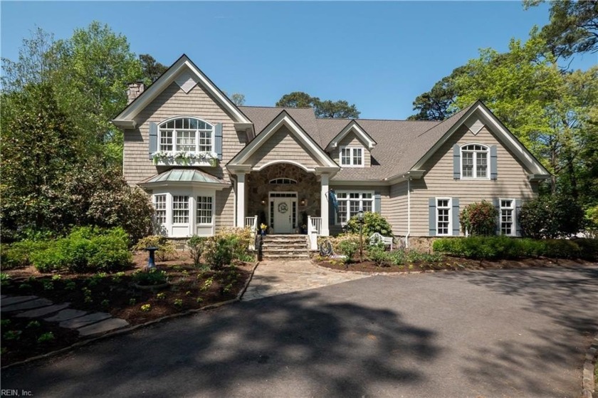 English manor estate meets Nantucket cottage.  This gorgeous - Beach Home for sale in Virginia Beach, Virginia on Beachhouse.com