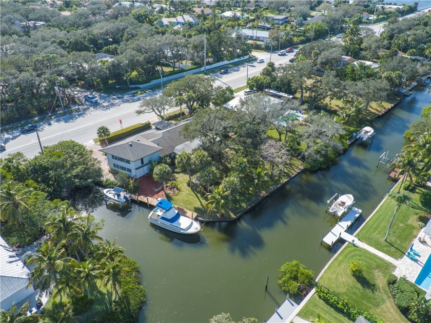 Deep Water Canal's home is situated on the canal and has water - Beach Home for sale in Vero Beach, Florida on Beachhouse.com