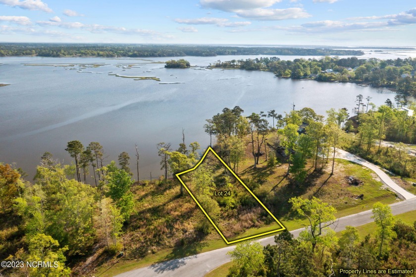 Unobstructed water views abound from this exceptional .45-acre - Beach Lot for sale in Hubert, North Carolina on Beachhouse.com