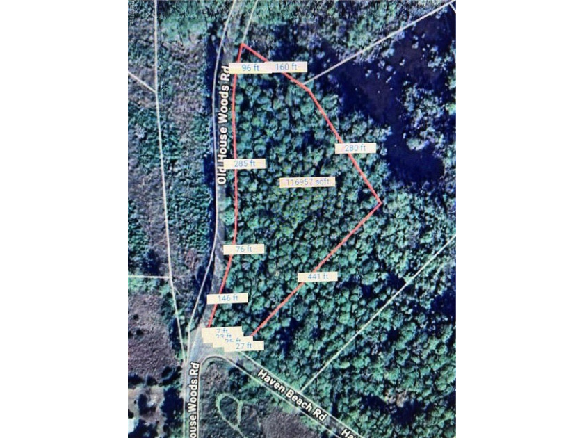 Wooded lot on the corner of Haven Beach and Old House Woods Rd - Beach Acreage for sale in Diggs, Virginia on Beachhouse.com