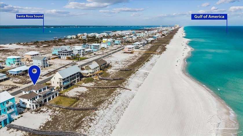 Experience sweeping waterfront views along 97 feet of pristine - Beach Home for sale in Navarre Beach, Florida on Beachhouse.com