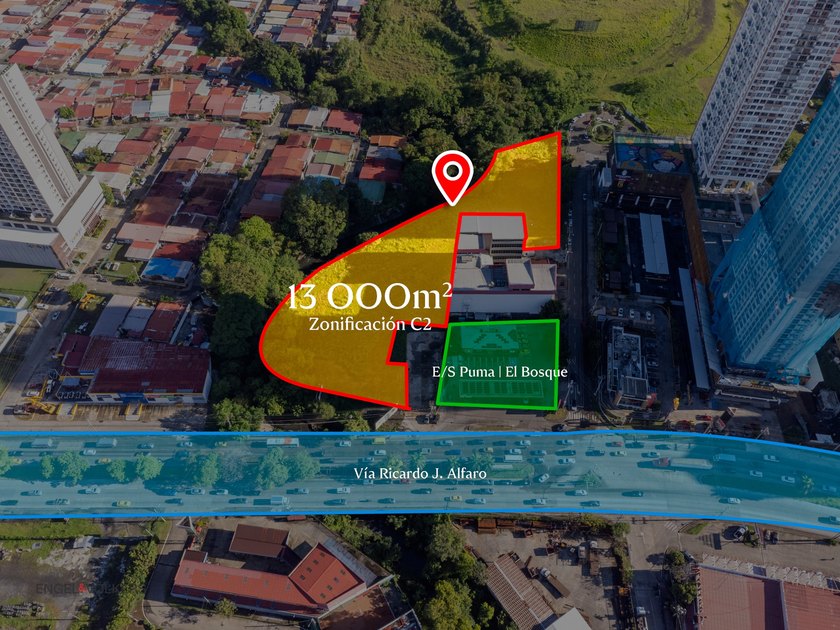 13,000 m2 Lot on Via Ricardo J. Alfaro - Ideal for Commercial - Beach Lot for sale in Panama City,  on Beachhouse.com