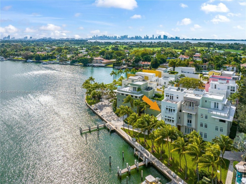 Premier Island Living on Private Aqua Island! This exceptional - Beach Townhome/Townhouse for sale in Miami Beach, Florida on Beachhouse.com