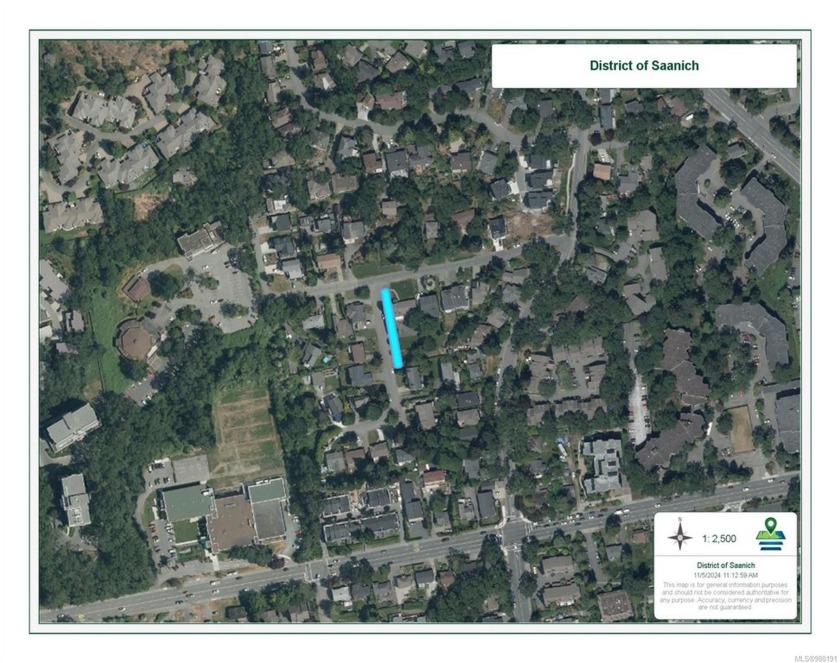 0 Travis Place is a narrow strip of land at the corner of - Beach Lot for sale in Saanich,  on Beachhouse.com