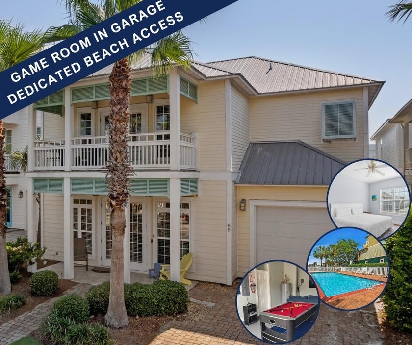 GATED COMMUNITY! PRIVATE DEEDED BEACH ACCESS! GAME ROOM IN THE - Beach Home for sale in Miramar Beach, Florida on Beachhouse.com