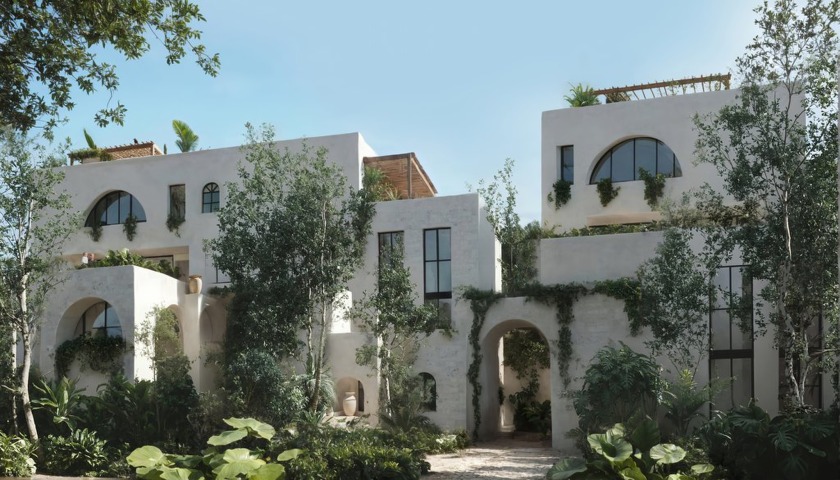 Spanning two floors, Capri is a breathtaking two-bedroom - Beach Condo for sale in Tulum,  on Beachhouse.com