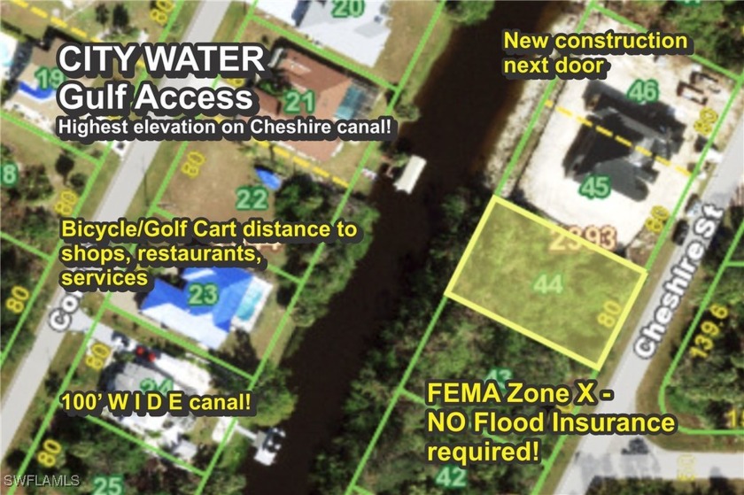 GULF ACCESS? YES! CITY WATER? YES! WIDE CANAL? YES! HIGH - Beach Lot for sale in Port Charlotte, Florida on Beachhouse.com