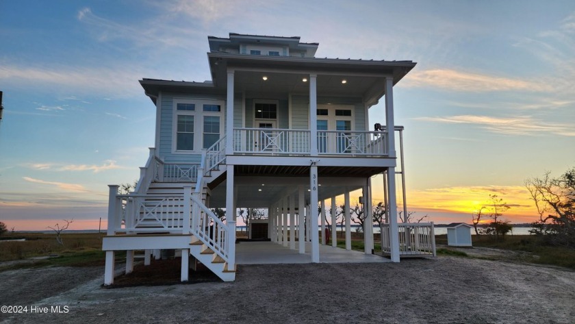 7+ waterfront acres with a beautiful custom built home, dock - Beach Home for sale in Beaufort, North Carolina on Beachhouse.com