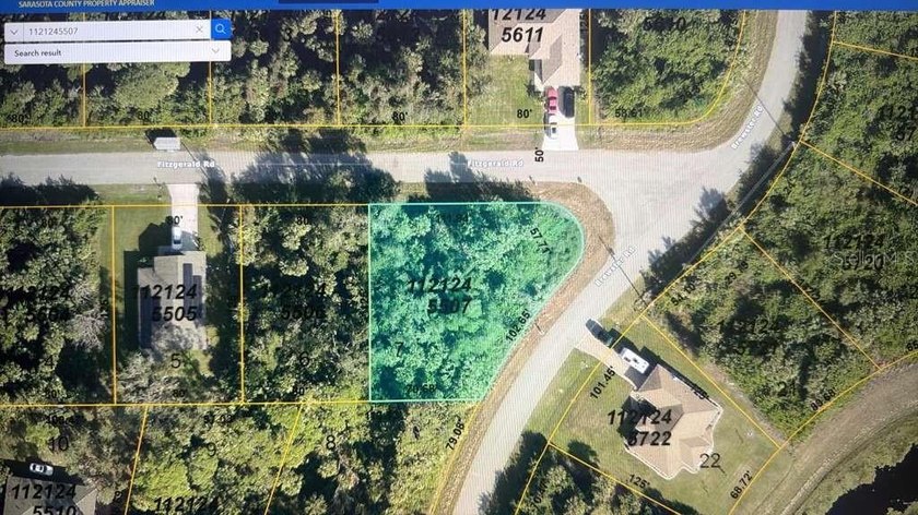 Oversized residential corner lot offering an excellent - Beach Lot for sale in North Port, Florida on Beachhouse.com