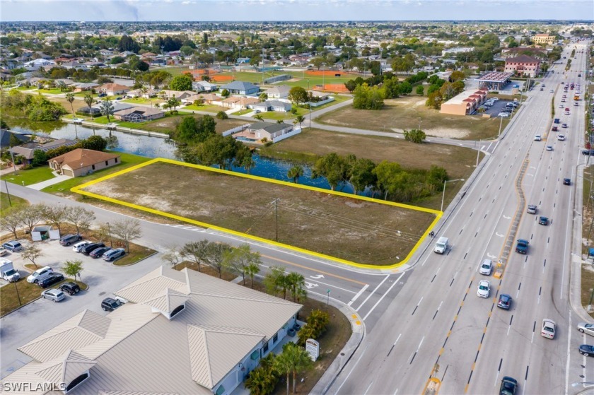 4 consecutive WATERFRONT lots on the busy Del Prado and NE 2nd - Beach Commercial for sale in Cape Coral, Florida on Beachhouse.com