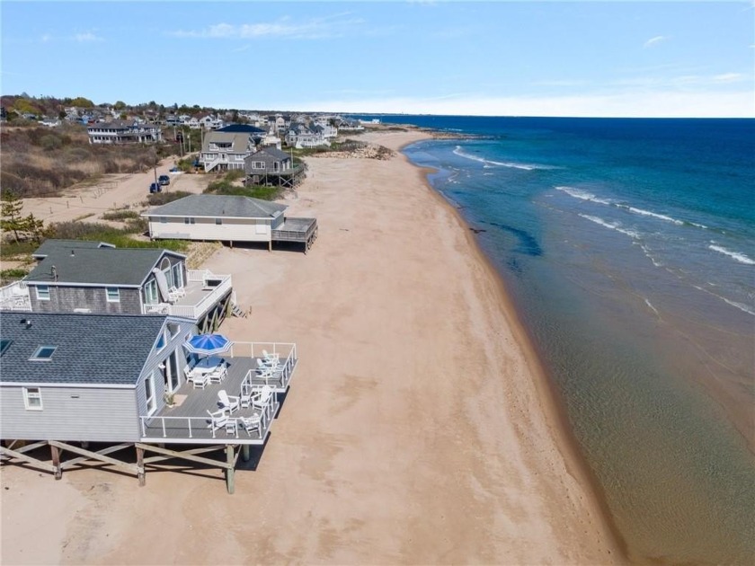 Perched directly on Green Hill Beach, this coastal cottage - Beach Home for sale in South Kingston, Rhode Island on Beachhouse.com